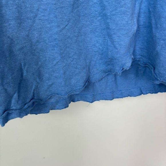 Frame Organic Linen Short Sleeve Top Size S/M - Picture 4 of 8
